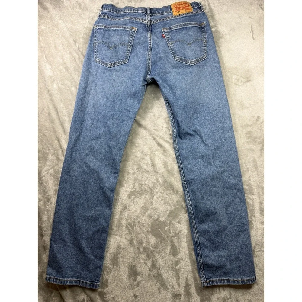 Levis 505 Jeans Men's 34x32‎ Regular Fit Straight Leg Blue Medium Wash